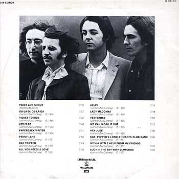 Golden Greatest Hits (Sweden, 1979), back cover